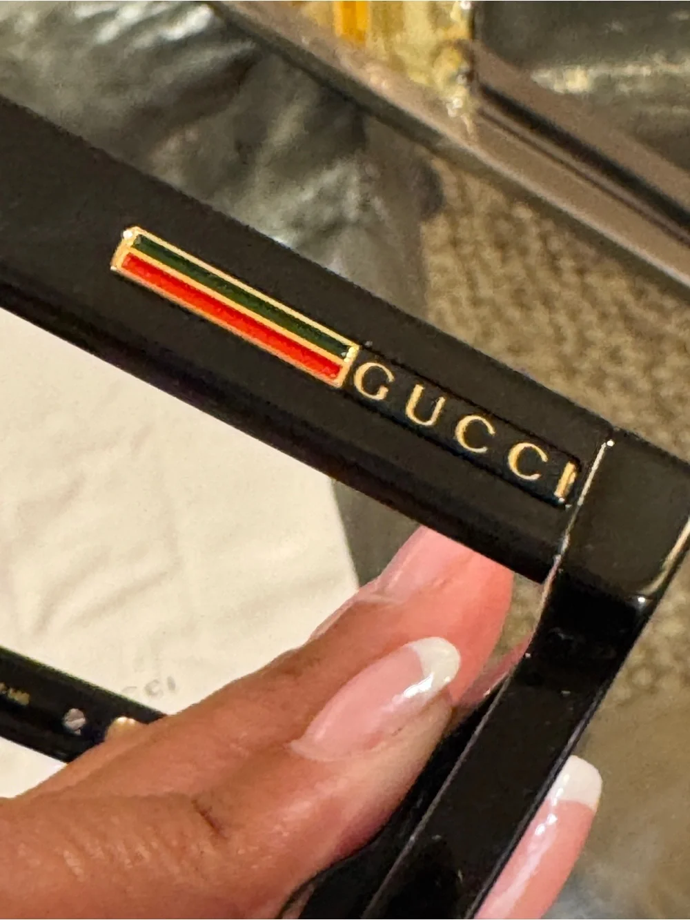 Gucci Glossy Black Sunglasses - New! Never worn!